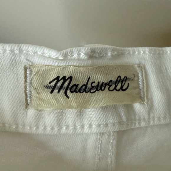 MADEWELL The Perfect Vintage Straight Leg Jean in White - Picture 7 of 9